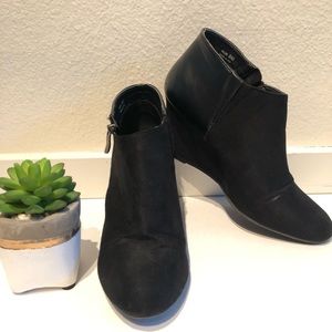 Suede Wedge Booties - Chinese Laundry "Valor"